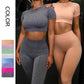 Women's seamless athleisure set, top and leggings – Essentiafy