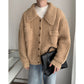 Men's Loose Cardigan Winter Lapel Single-breasted Sweater