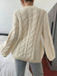 Cable Knit Round Neck Sweater