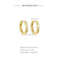 925 Mini Zirconia Hoop Earring