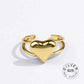 925 Sterling Silver Heart Rings - Women's Jewelry