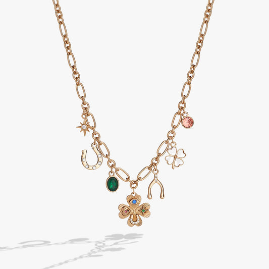 Lucky Four Leaf Clover Charm Necklace