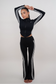 I Am Motivated Black Flare Pant