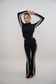 I Am Motivated Black Flare Pant