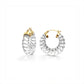 Clear Chunky Rope Hoop Earrings