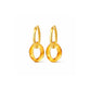 Lucite Curb Link Hoop Earrings