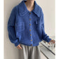 Men's Loose Cardigan Winter Lapel Single-breasted Sweater