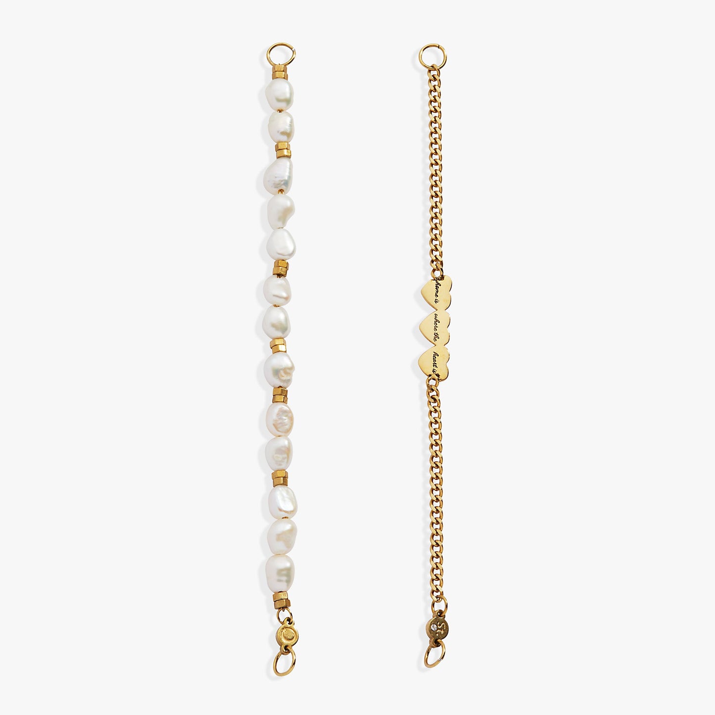 'Home Is Where The Heart Is' Pearl Stranded™ Bracelet Set