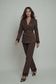 The Maison Jacquard Lace-Trim Trousers